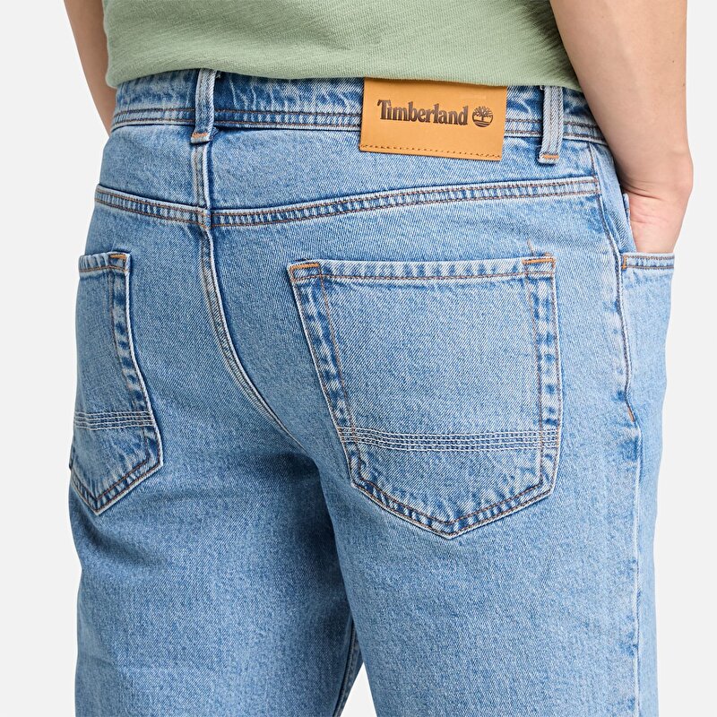 Erkek Açık Mavi Denim Şort