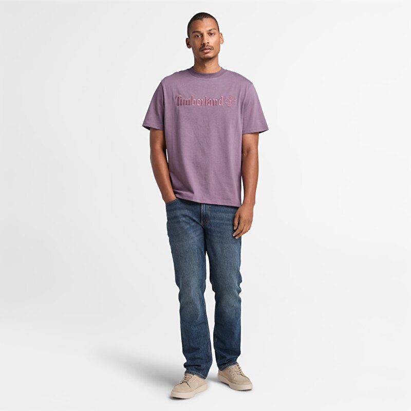 Erkek Mor Hampton Tişört