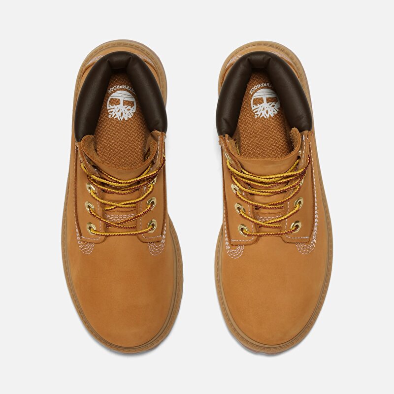 Çocuk Sarı Siyah Timberland Premium 6 Inch Su Geçirmez Bot