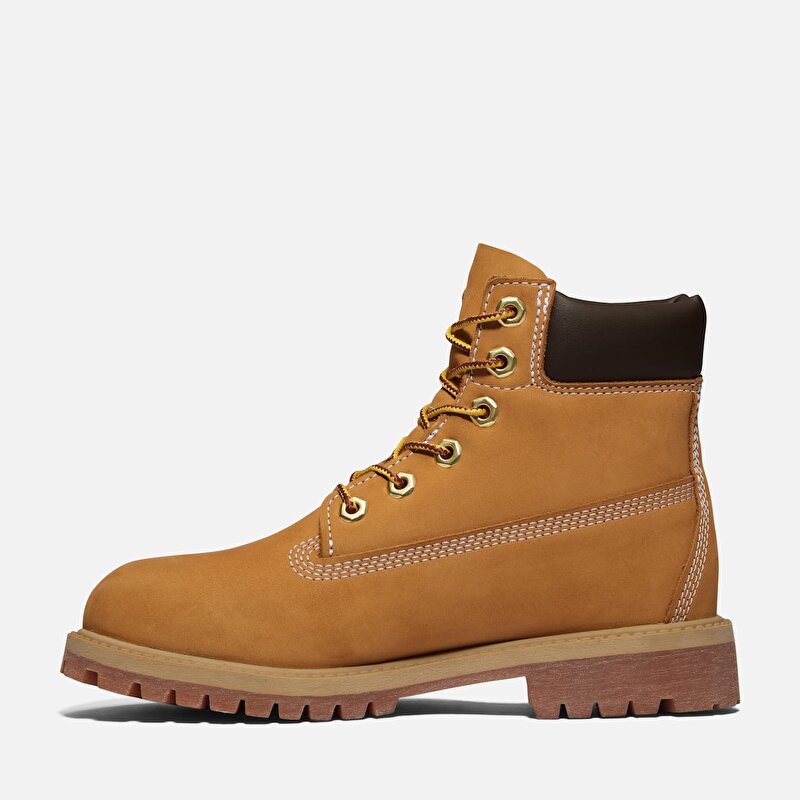 Çocuk Sarı Siyah Timberland Premium 6 Inch Su Geçirmez Bot