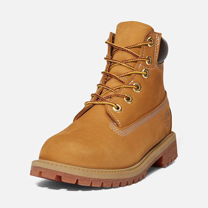 Çocuk Sarı Siyah Timberland Premium 6 Inch Su Geçirmez Bot