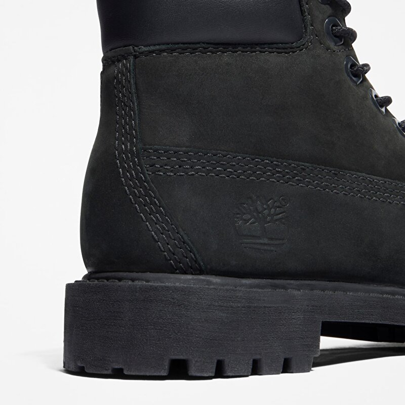 Çocuk Siyah Timberland Premium 6 Inch Su Geçirmez Bot