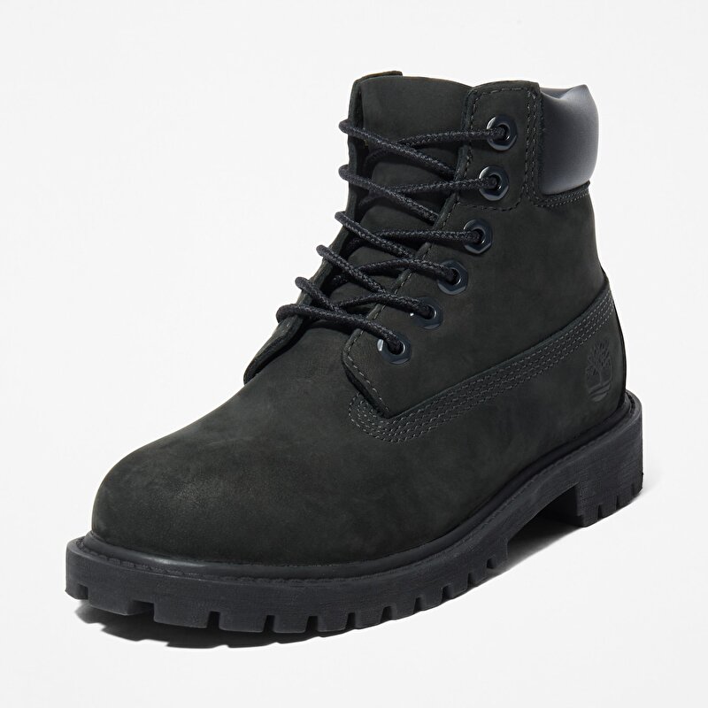 Çocuk Siyah Timberland Premium 6 Inch Su Geçirmez Bot