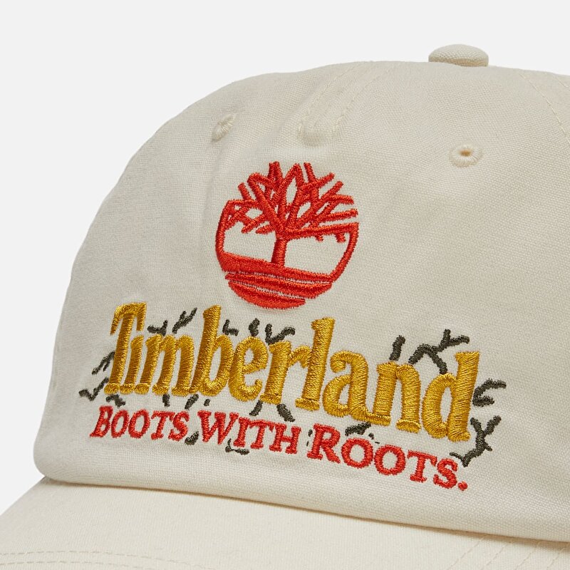 Boots With Roots Beyaz Beyzbol Şapkası