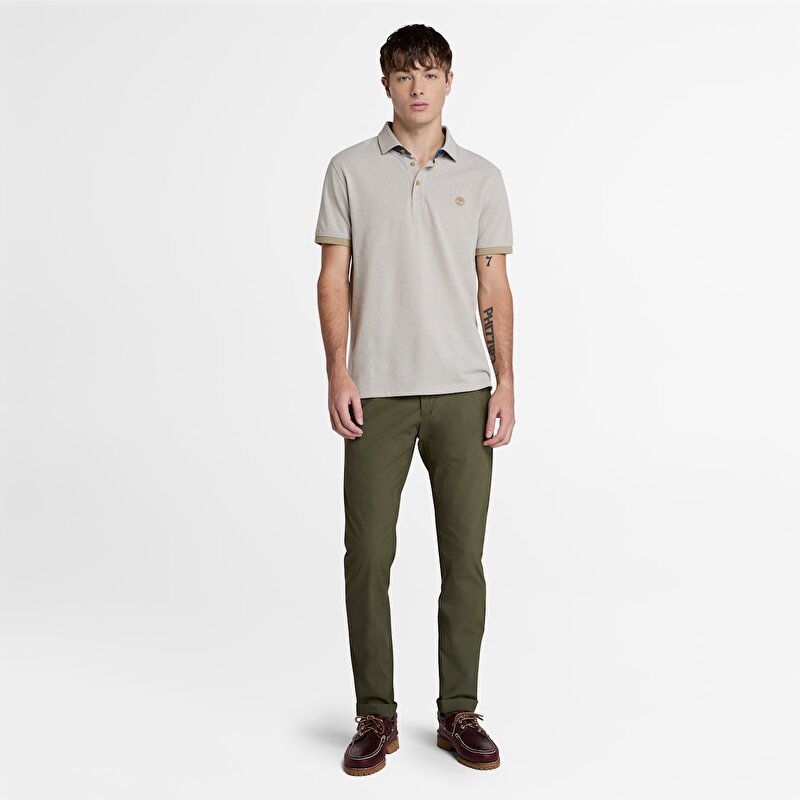 Erkek Koyu Yeşil Claremont Poplin Chino Pantolon