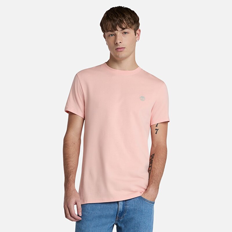 Erkek Açık Pembe Dunstan River Tişört