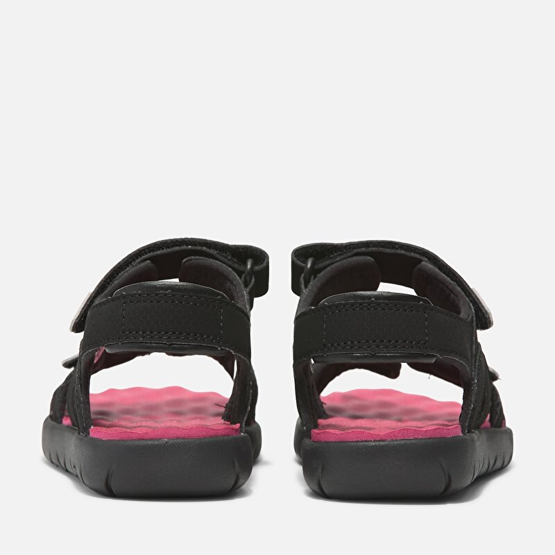 Küçük Çocuk Siyah/Pembe Perkins Row Arkadan Bantlı Sandalet
