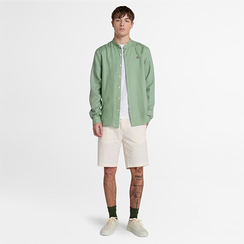 Erkek Açık Bej Claremont Poplin Chino Şort