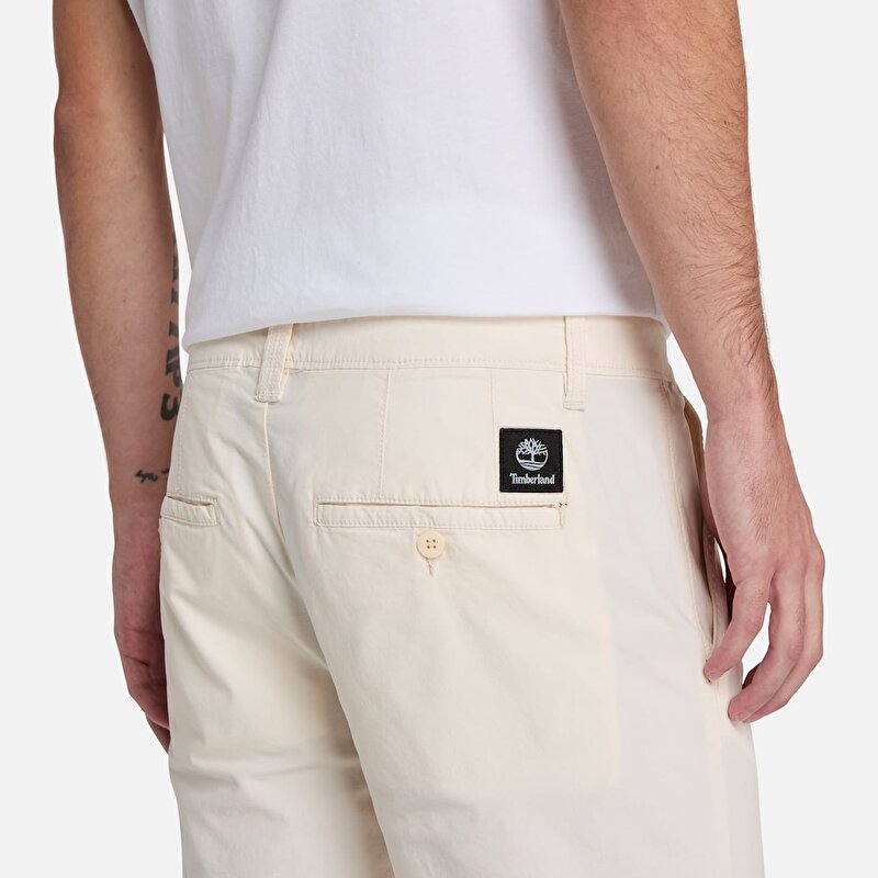 Erkek Açık Bej Claremont Poplin Chino Şort
