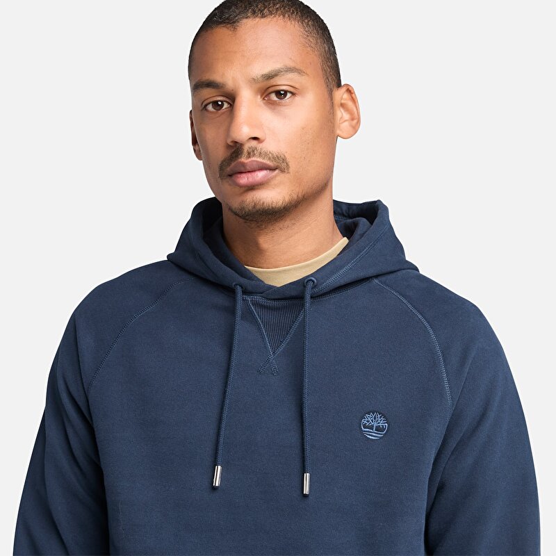 Erkek Koyu Mavi Exeter River Loopback Kapüşonlu