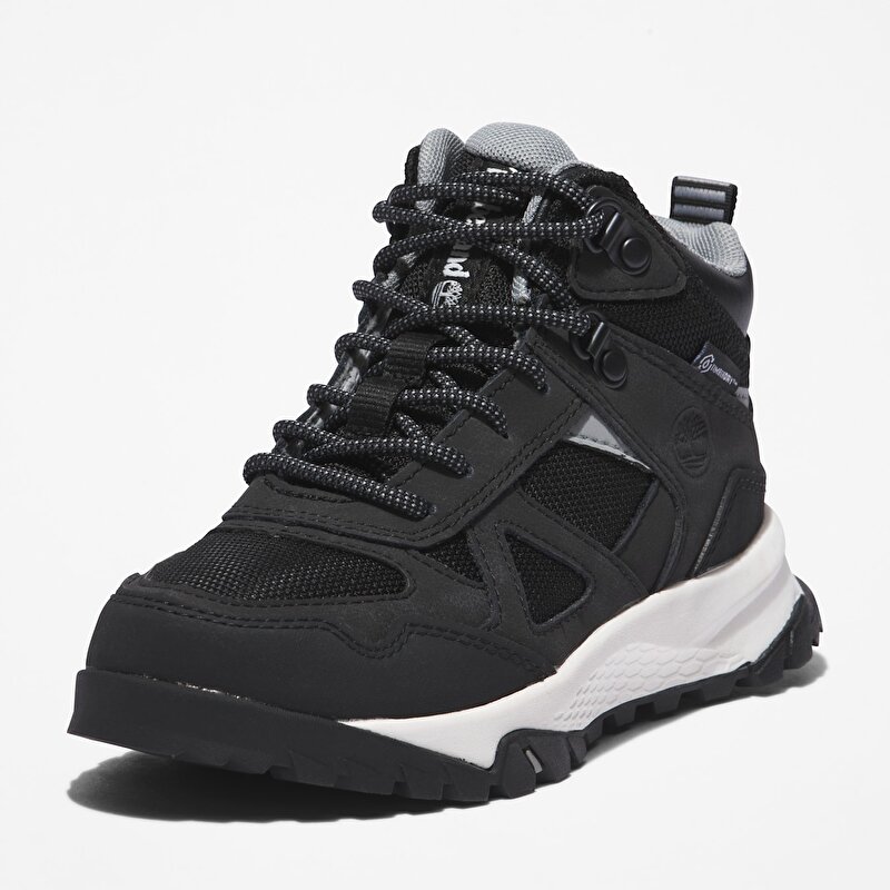 Çocuk Siyah Lincoln Peak Yarım Boğazlı Su Geçirmez Yürüyüş Botu