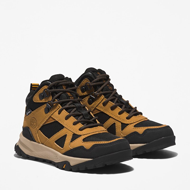 Çocuk Sarı Lincoln Peak Yarım Boğazlı Su Geçirmez Yürüyüş Botu