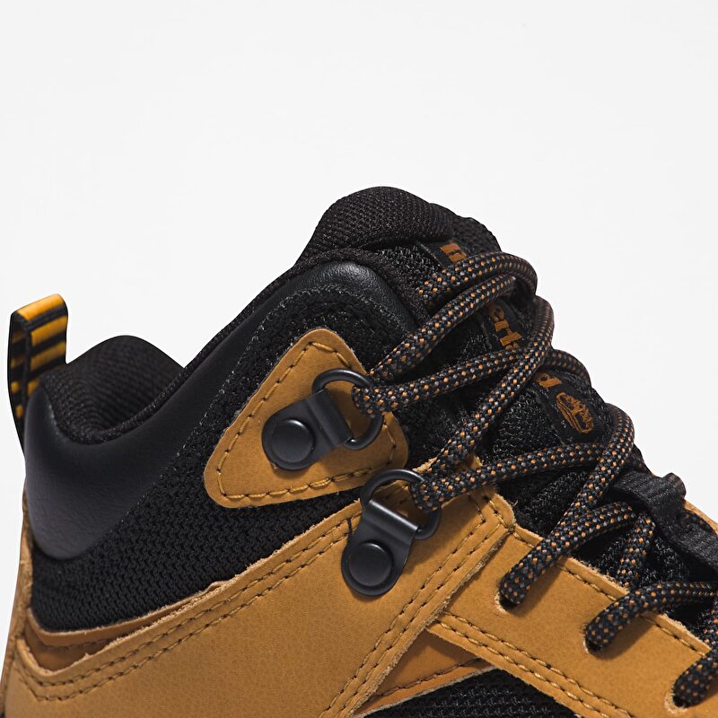 Çocuk Sarı Lincoln Peak Yarım Boğazlı Su Geçirmez Yürüyüş Botu