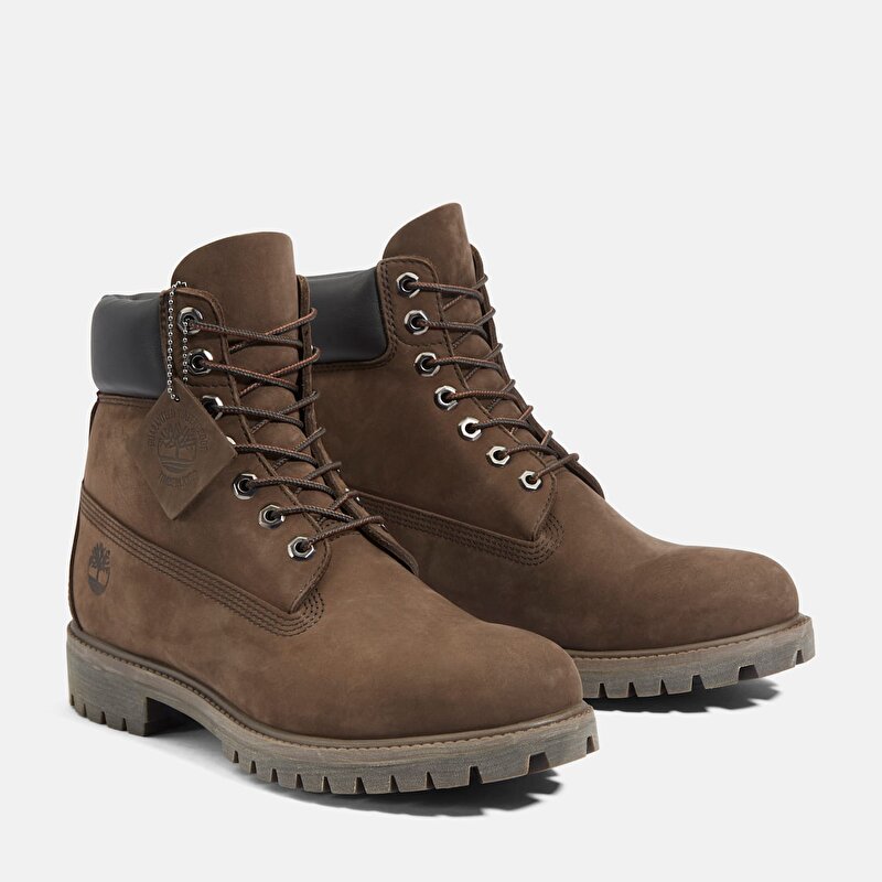 Erkek Kahverengi Timberland Premium 6 İnç Su Geçirmez Bot