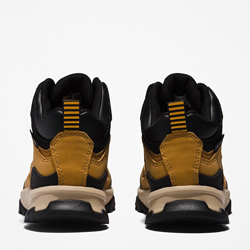 Çocuk Sarı Lincoln Peak Yarım Boğazlı Su Geçirmez Yürüyüş Botu