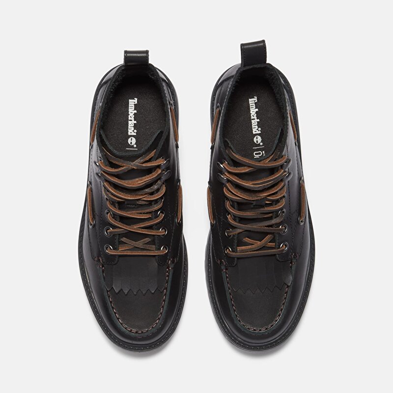 Kadın Siyah Stone Street Platform Püsküllü Bot