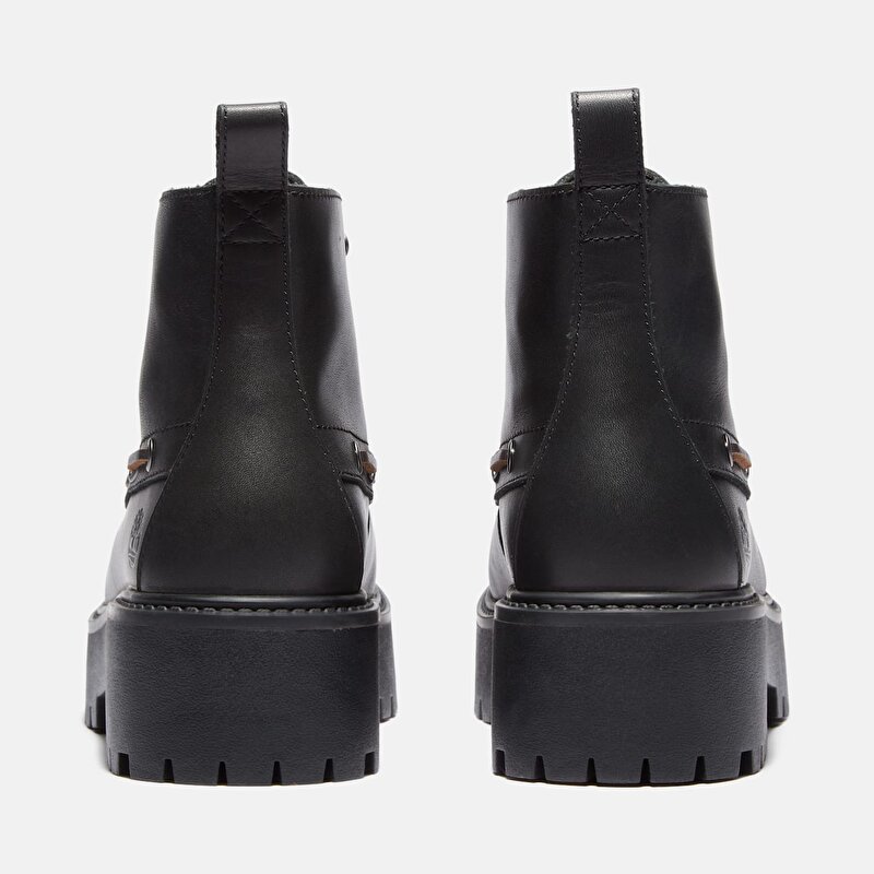 Kadın Siyah Stone Street Platform Püsküllü Bot