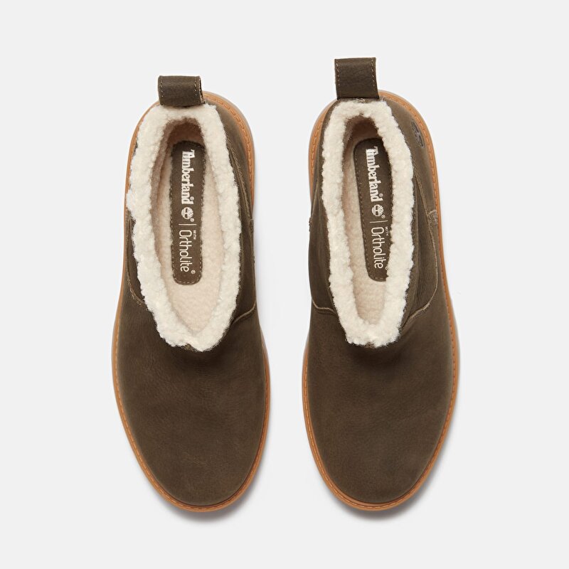 Kadın Koyu Kahverengi Stone Street Sıcak Tutan Astarlı Platform Bot