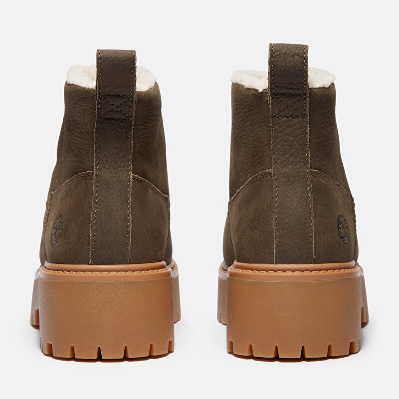 Kadın Koyu Kahverengi Stone Street Sıcak Tutan Astarlı Platform Bot