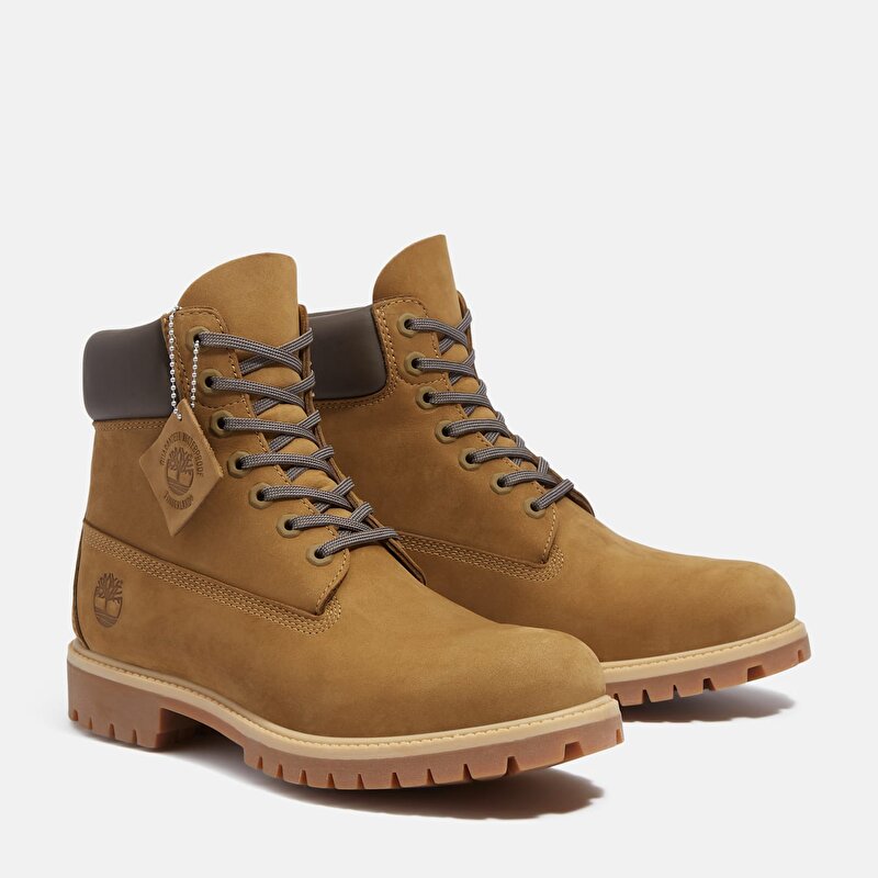 Erkek Kahverengi Timberland® Premium 6 İnç Su Geçirmez Bot