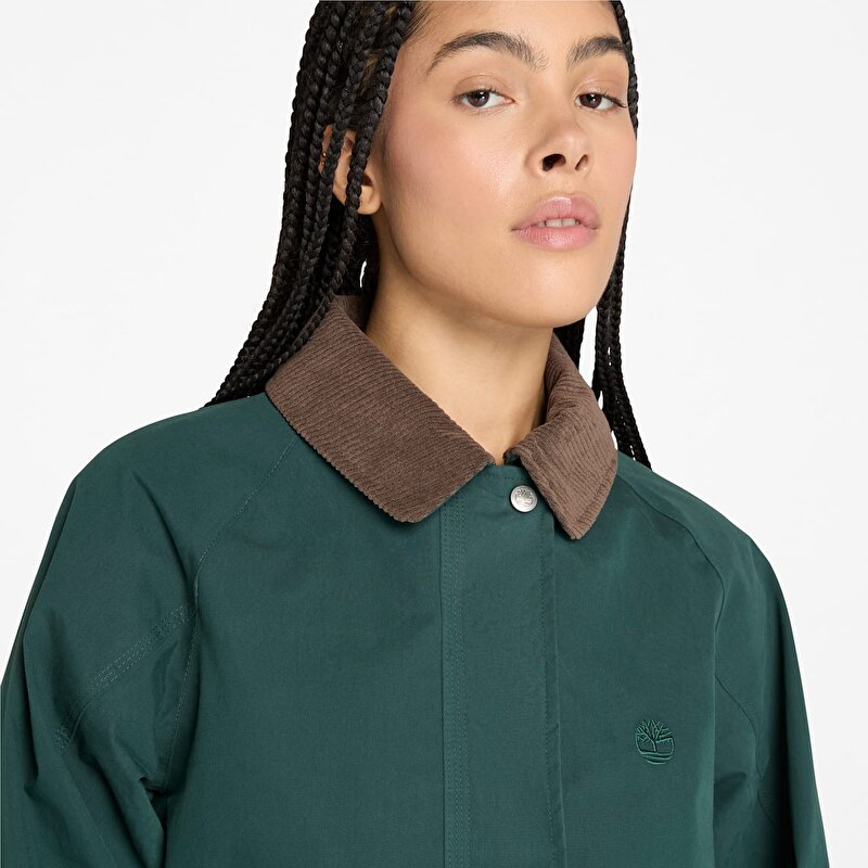 Kadın Koyu Yeşil Wenham Su Geçirmez Barn Ceket
