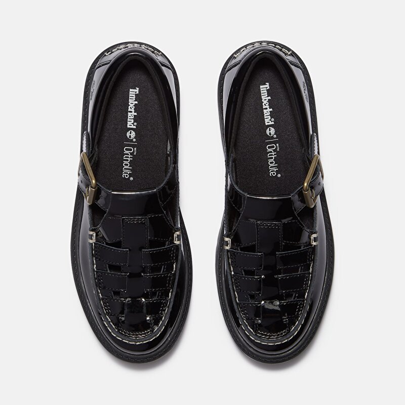 Kadın Siyah Stone Street Tokalı Platform Ayakkabı