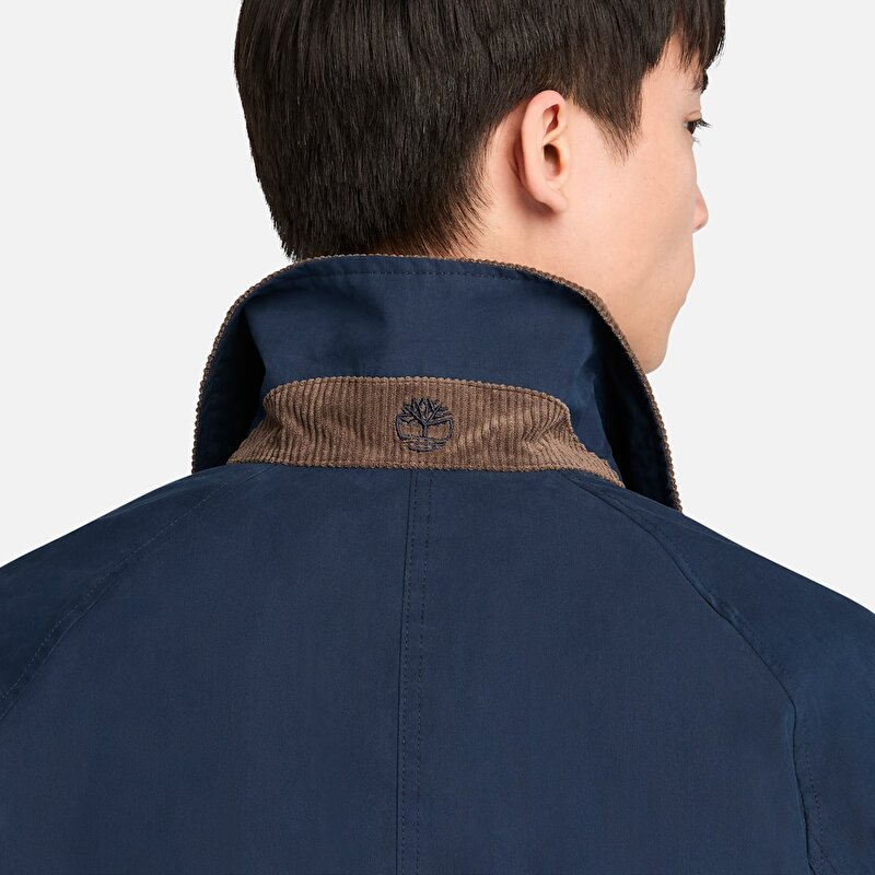 Erkek Koyu Mavi Wenham Su Geçirmez Barn Ceket