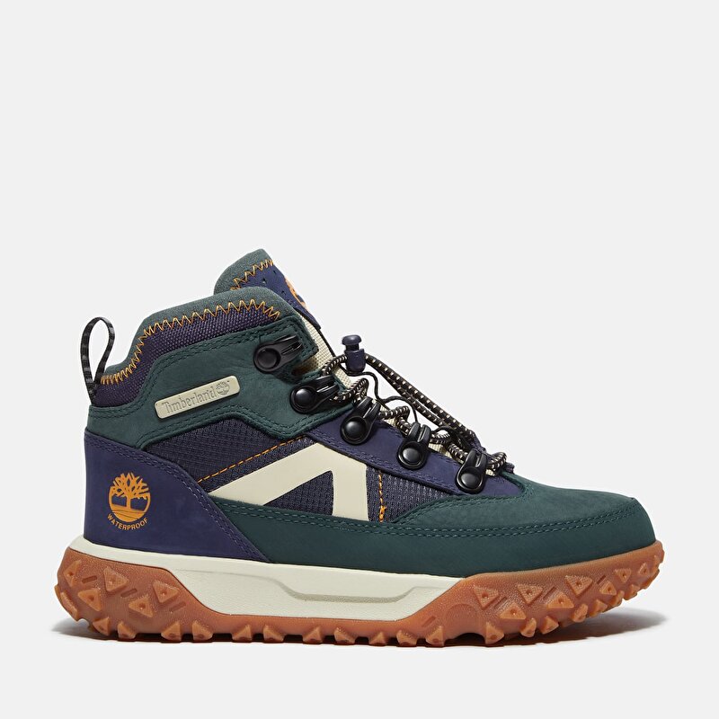 Çocuk Koyu Yeşil GreenStride™ Motion 6 Su Geçirmez Spor Ayakkabı