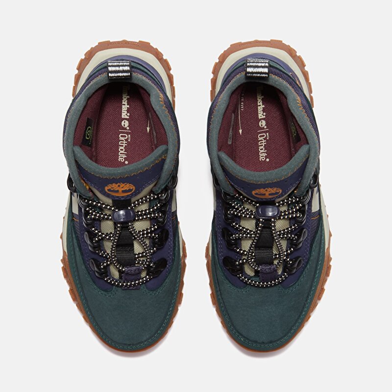 Çocuk Koyu Yeşil GreenStride™ Motion 6 Su Geçirmez Spor Ayakkabı