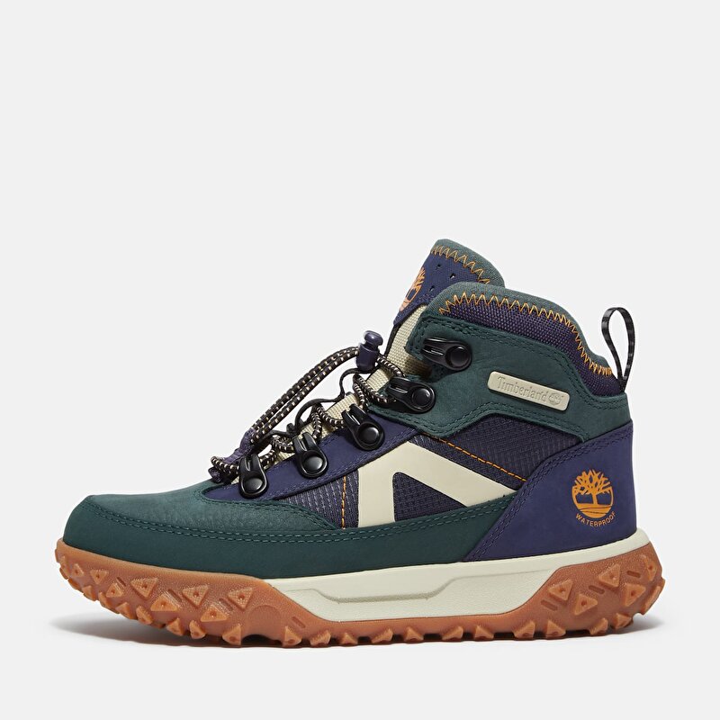 Çocuk Koyu Yeşil GreenStride™ Motion 6 Su Geçirmez Spor Ayakkabı