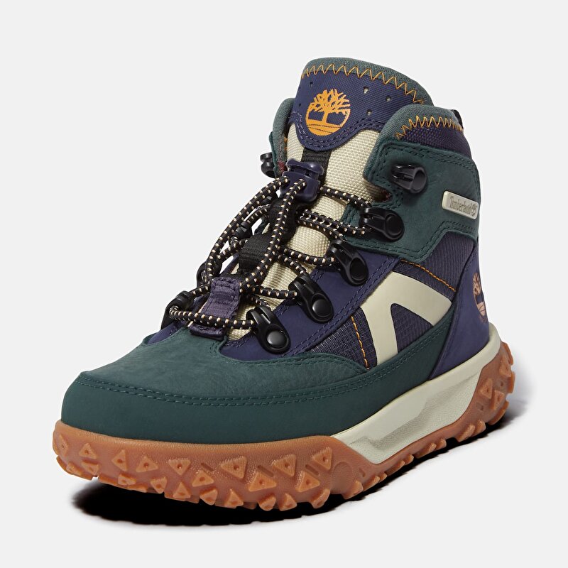 Çocuk Koyu Yeşil GreenStride™ Motion 6 Su Geçirmez Spor Ayakkabı