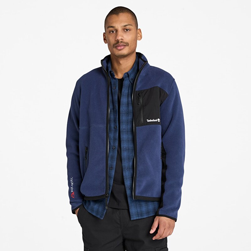 Erkek Koyu Mavi Sherburne Polartec® Polar Ceket