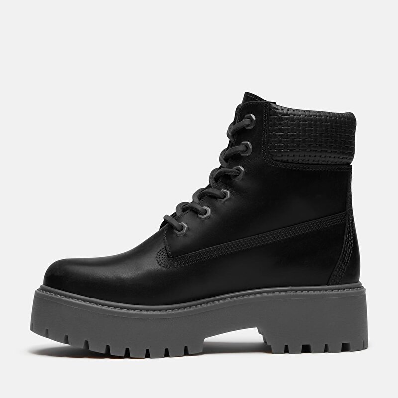 Kadın Siyah Stone Street 6 İnç Su Geçirmez Platform Bot