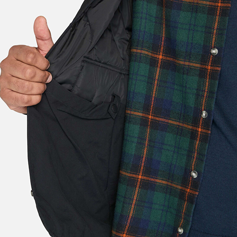 Erkek Siyah Kapitone Ceket