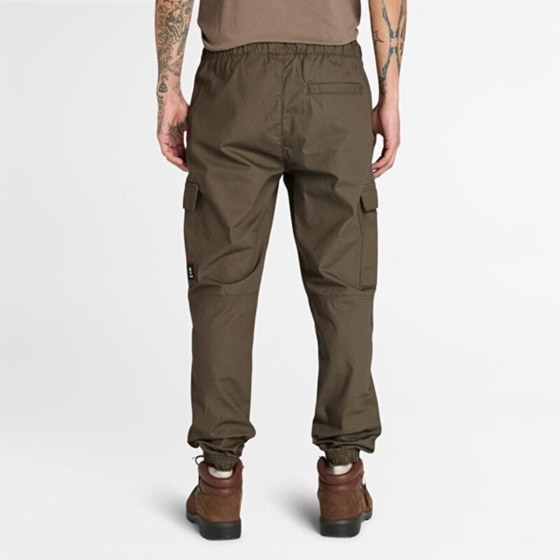 Erkek Yeşil Brookline Ripstop Utility Cargo Jogger Pantolon