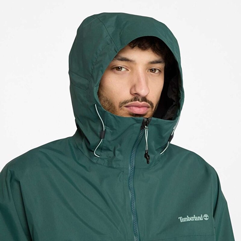 Erkek Koyu Yeşil Jenness Mobi Flex Tech 2L Su Geçirmez Mont