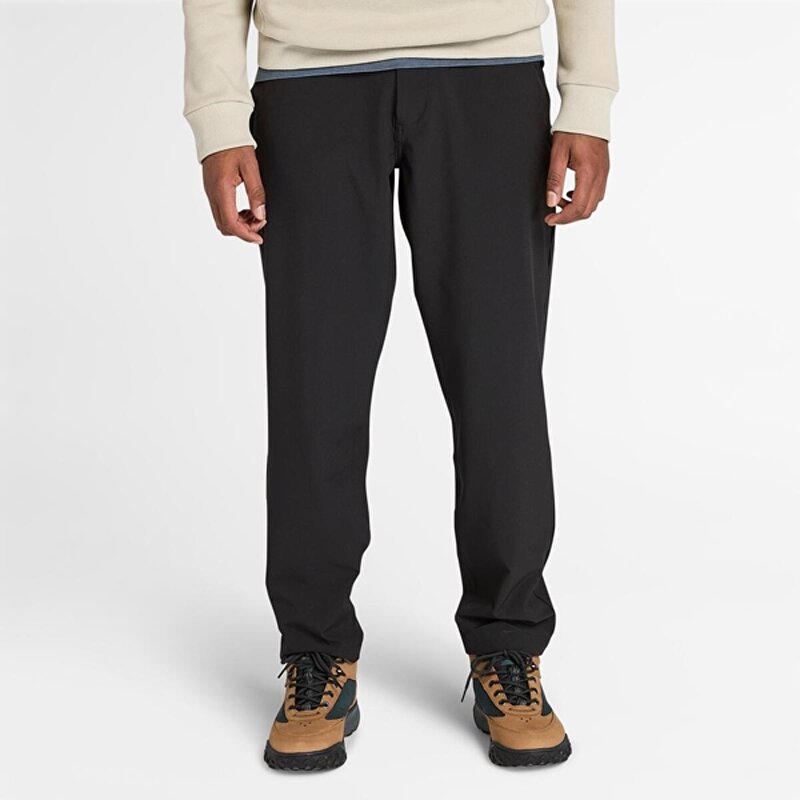 Erkek Siyah Quick-Dry Stretch Pantolon