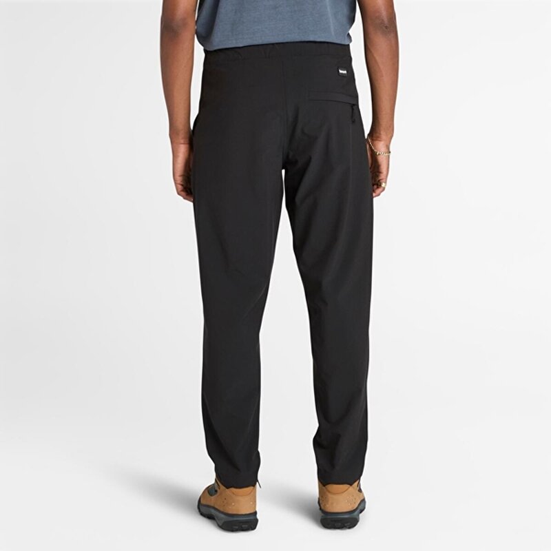 Erkek Siyah Quick-Dry Stretch Pantolon
