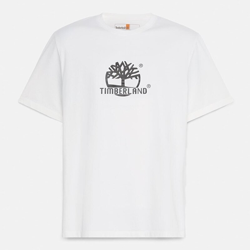 Erkek Beyaz Field Boot Kısa Kollu Tişört