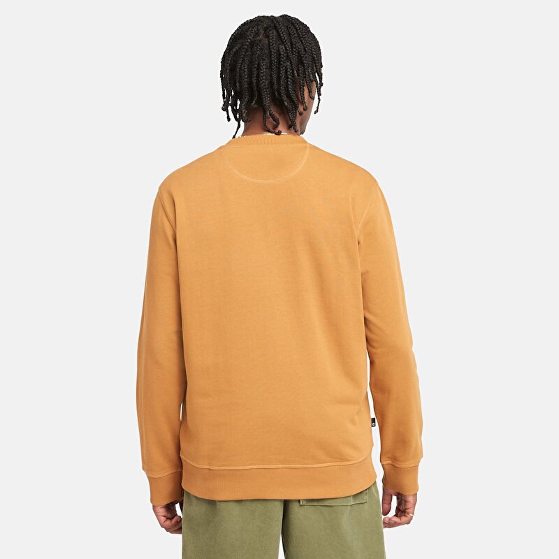 Outdoor Heritage Koyu Sarı Bisiklet Yaka Erkek Sweatshirt