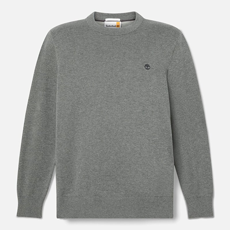 Erkek Gri Williams River Pamuklu Kazak