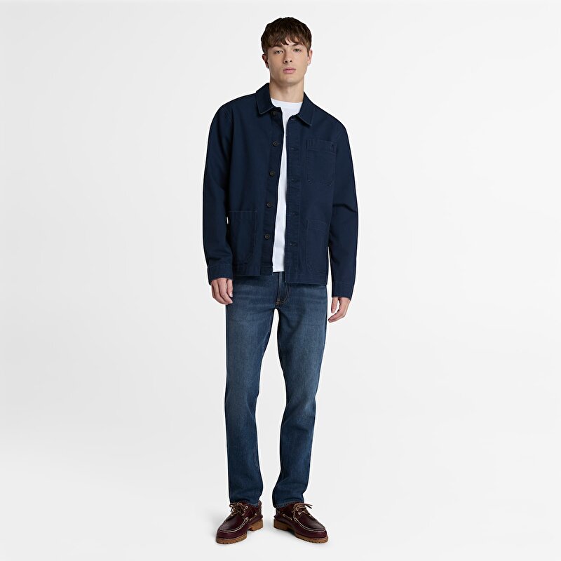 Erkek Dunstan River Bisiklet Yaka Beyaz Tişört