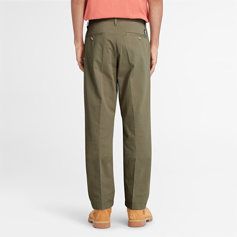 Erkek Squam Lake Twill Yeşil Chino Pantolon