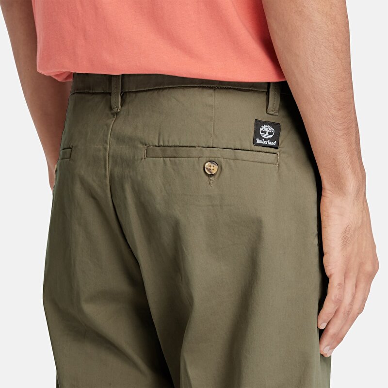 Erkek Squam Lake Twill Yeşil Chino Pantolon