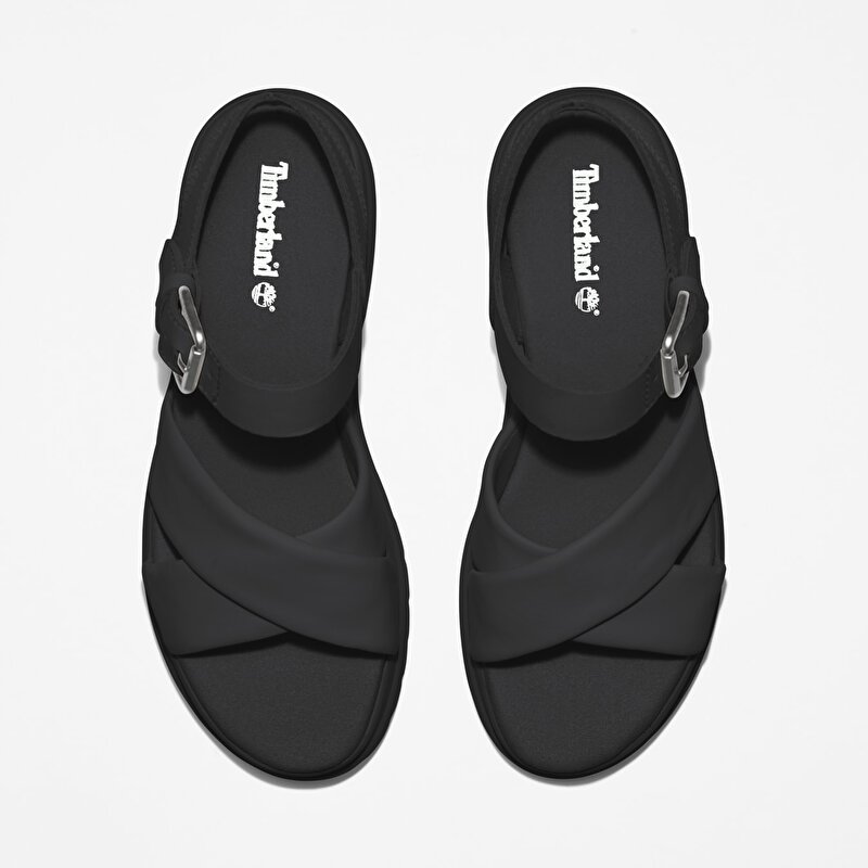 London Vibe Siyah Kadın Sandaleti