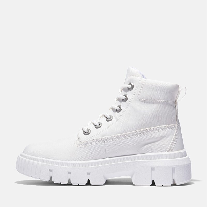 Kadın Greyfield Beyaz Kanvas Bot