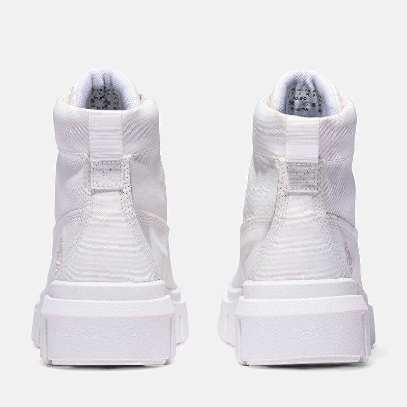 Kadın Greyfield Beyaz Kanvas Bot