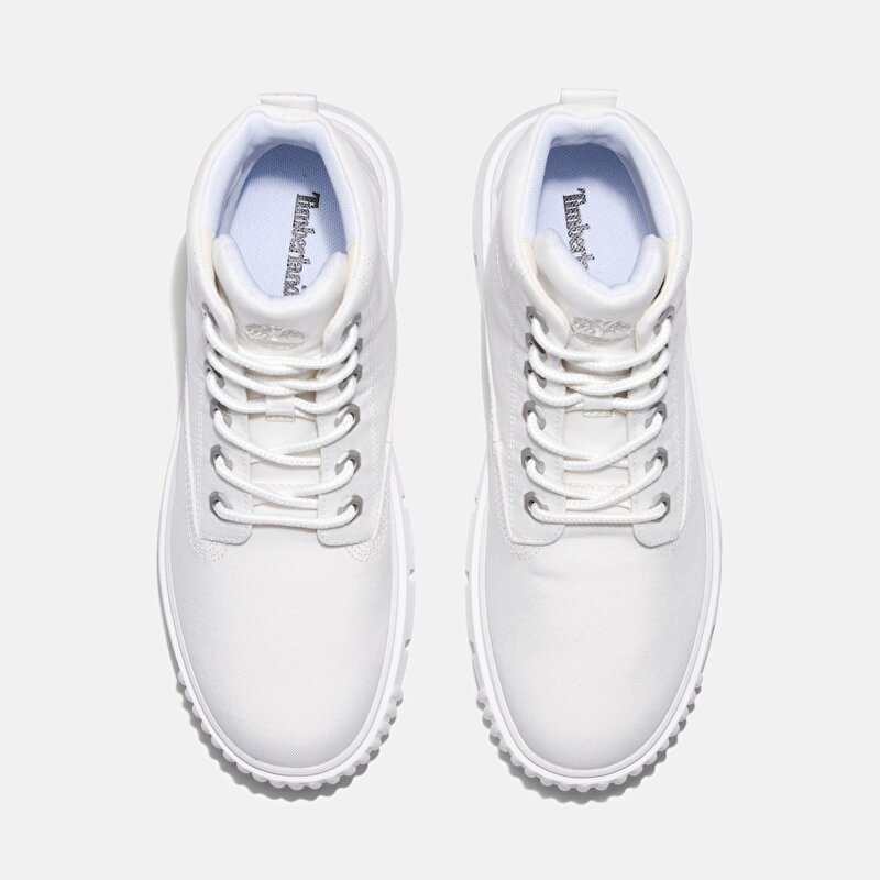 Kadın Greyfield Beyaz Kanvas Bot