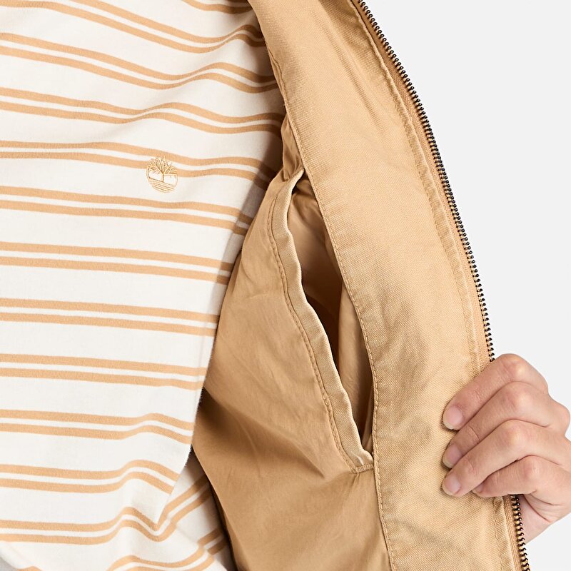 Kadın Washed Canvas Bej Mont