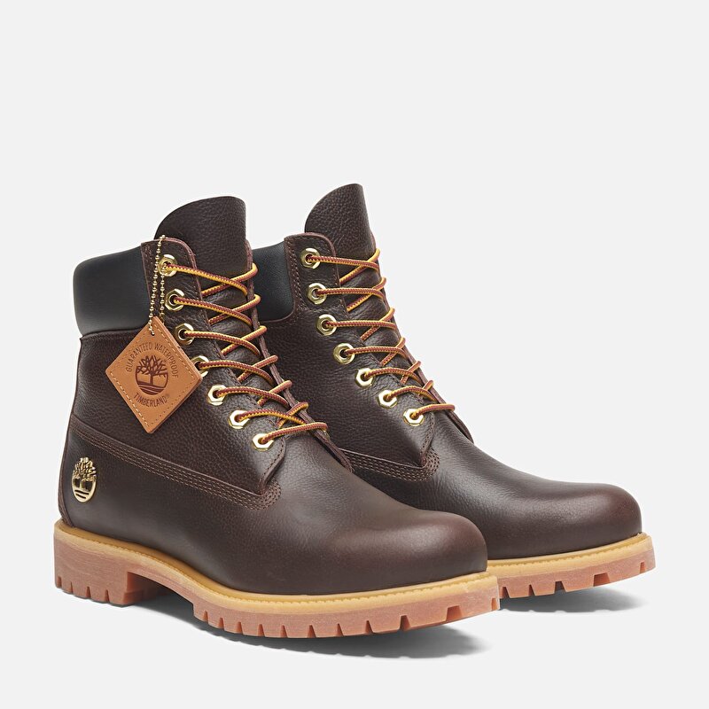 Erkek Timberland® Premium 6-Inch Su Geçirmez Kahverengi Bot